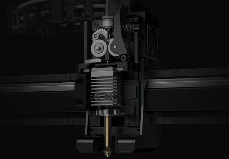 Діаграма, що показує сенсорний шлях філаменту та датчик закінчення